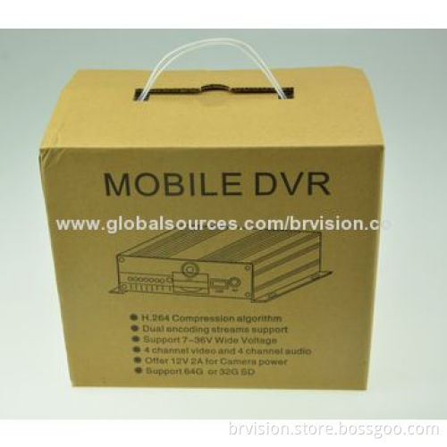 Mobile Car DVR, SD Card, with H.264, IP54 Anti-dust Feature for Recording